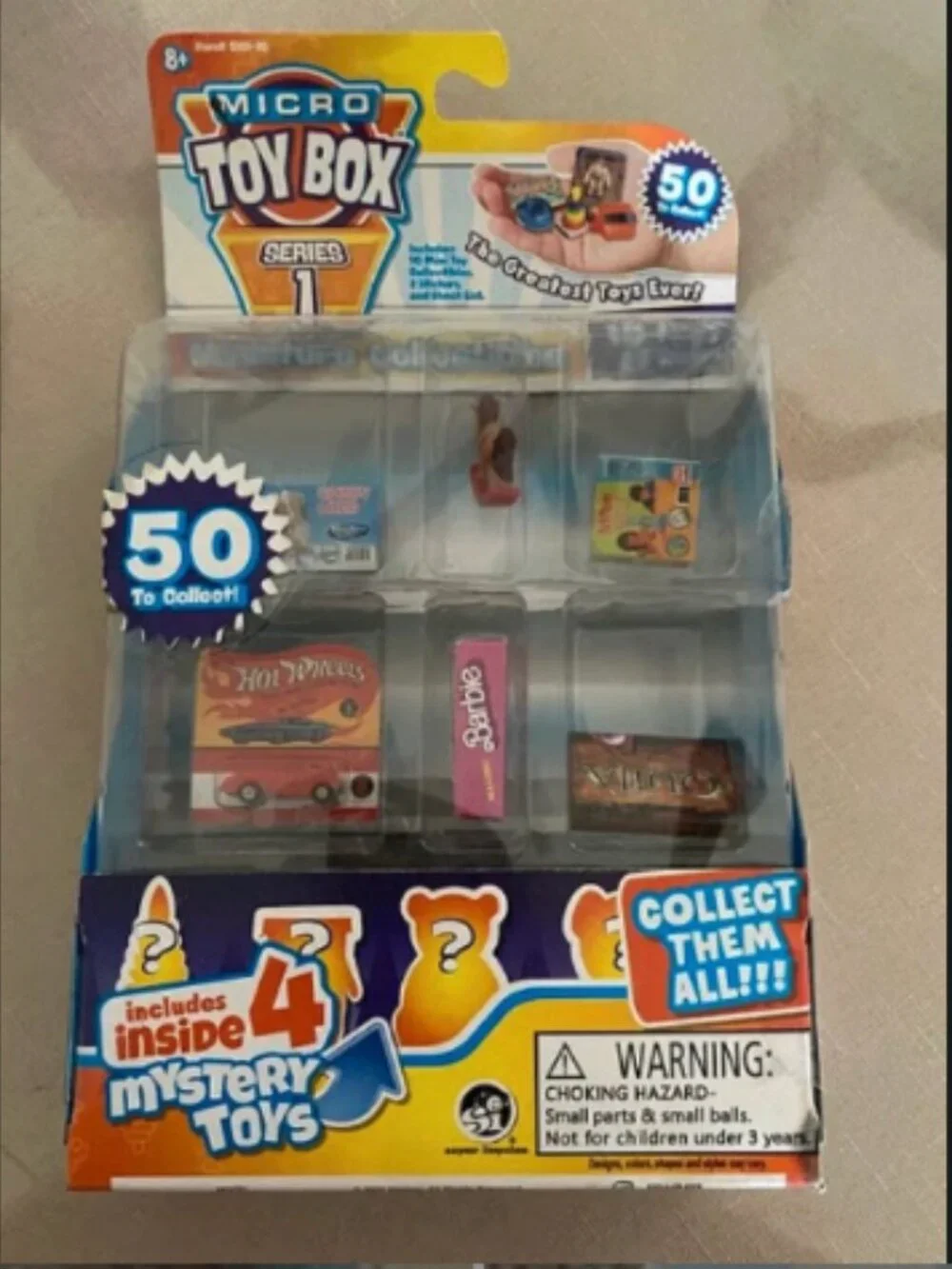 Micro Toy Box Miniature Collectables Series 1 Classic 10 & 2 Stickers